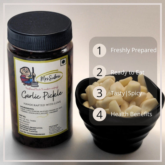 Mrs.Subra Garlic Pickle subraspices